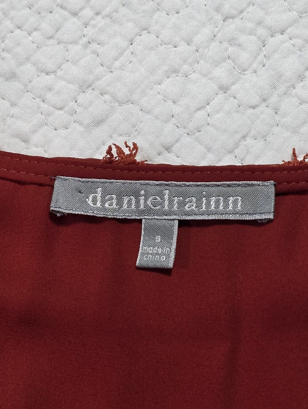 Daniel Rainn Samantha V-Neck Rusty Orange Maxi Dress. - Picture 7 of 8